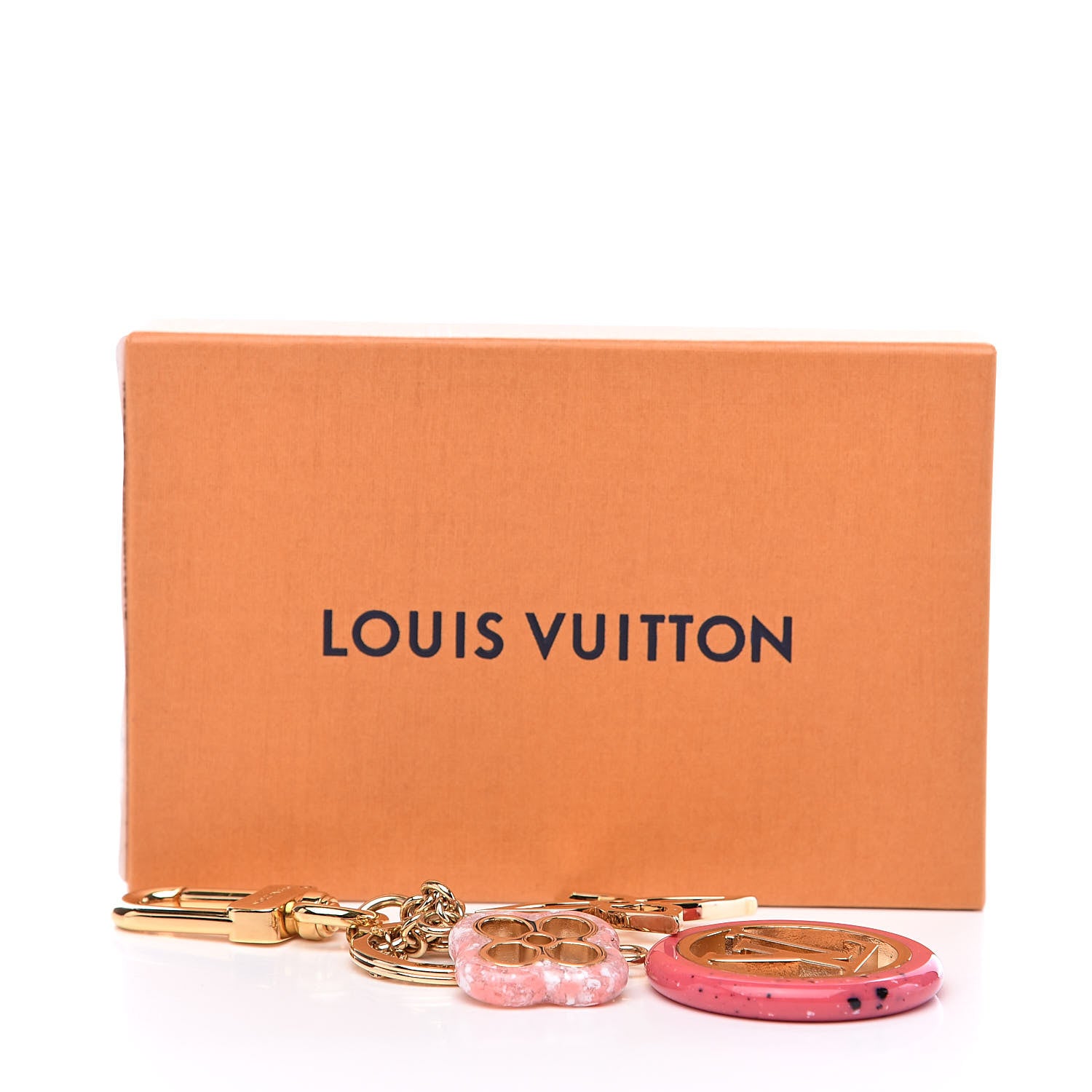 Louis Vuitton Colorline Bag Charm Key Holder Pink Glitter 3 of 3
