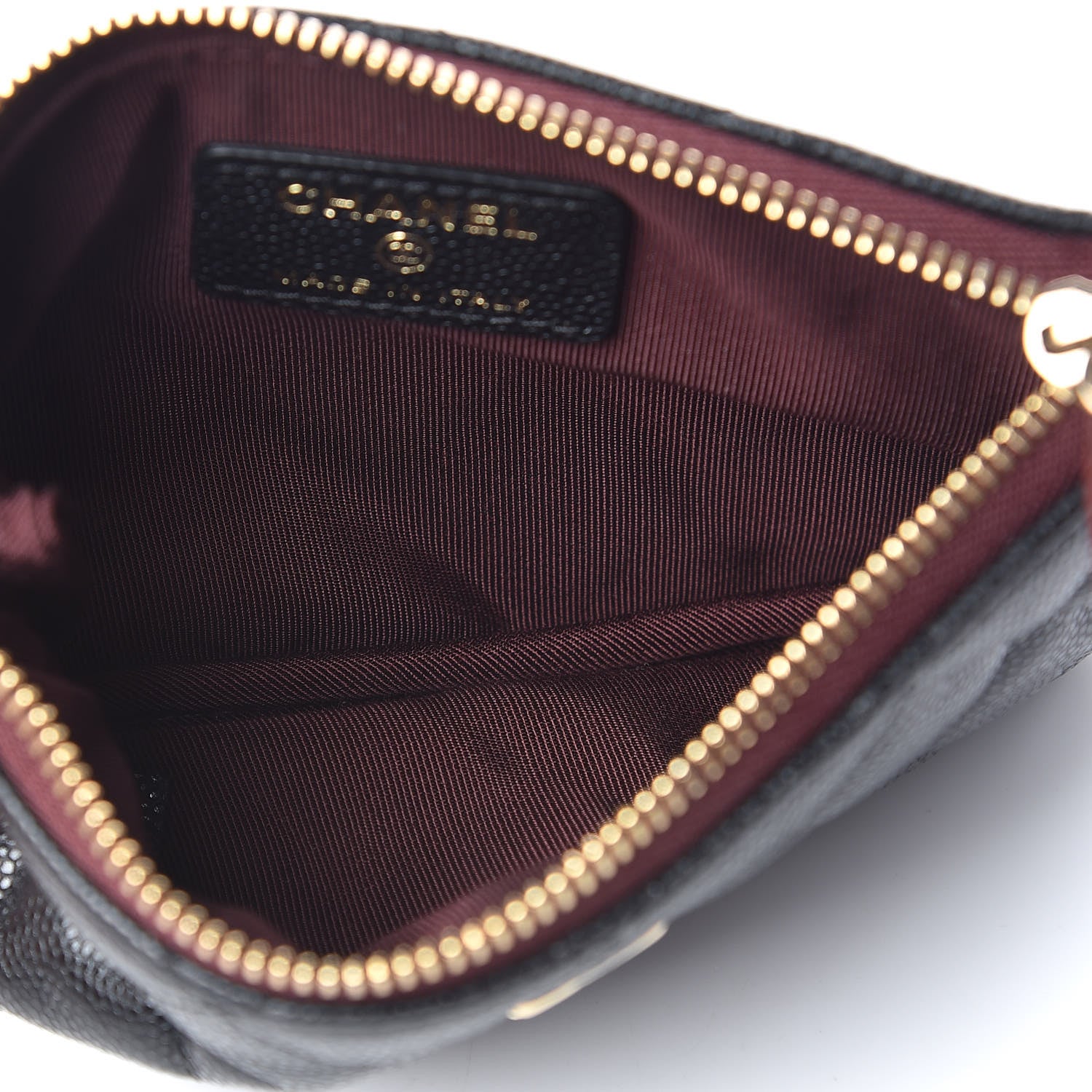 Chanel Caviar Quilted Small Cosmetic Case Black 5 of 8