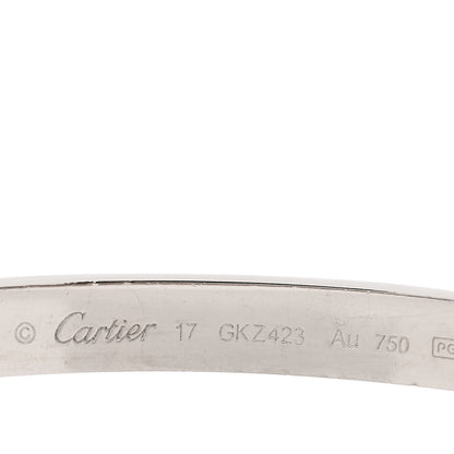 Cartier 18K White Gold LOVE Bracelet 17 3 of 5