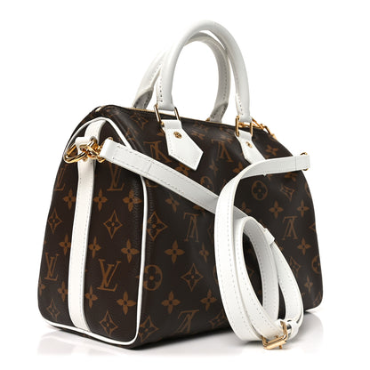 Louis Vuitton Monogram LV Match Speedy Bandouliere 25 White 3 of 9