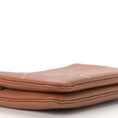 Louis Vuitton Empreinte Monogram Giant Double Zip Pochette Caramel 8 of 11