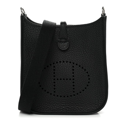 Hermes Taurillon Clemence Evelyne TPM Black 1 of 11