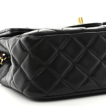Chanel Lambskin Quilted Mini Pearl Crush Flap Black 10 of 12