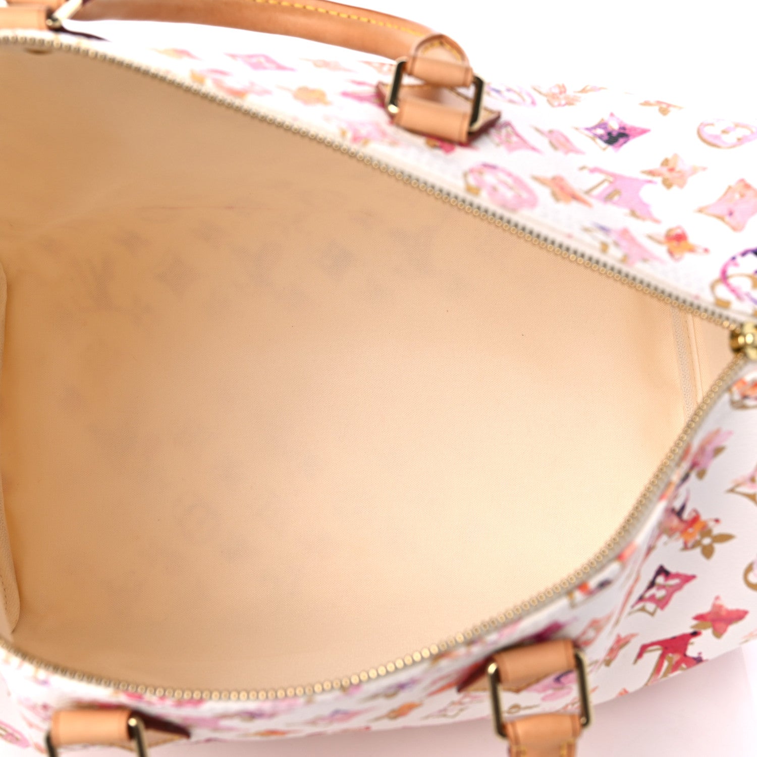 Louis Vuitton Watercolor Aquarelle Speedy 35 White 5 of 12