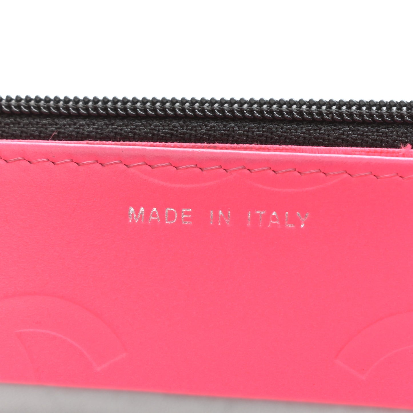 Calfskin Quilted Cambon Wallet On Chain WOC Black