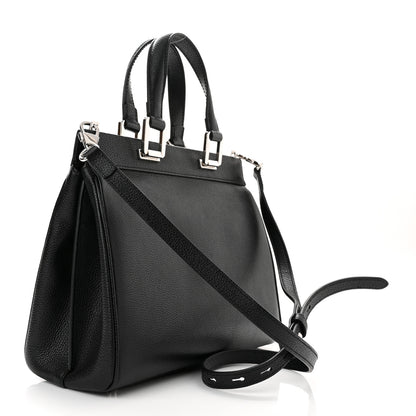 Gucci Grainy Calfskin Small Zumi Top Handle Bag Black 3 of 11