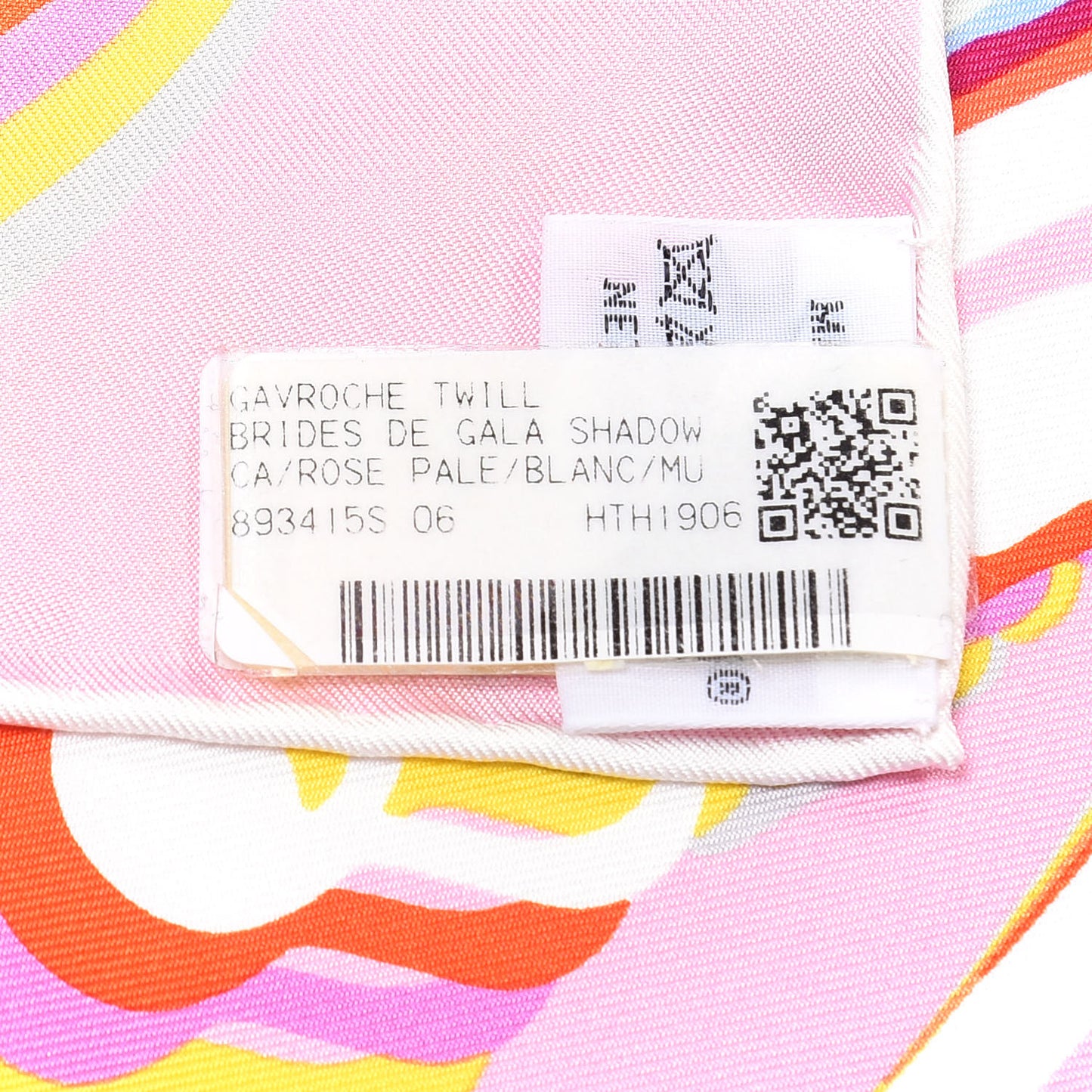 Silk Brides De Gala Shadow Pocket Square Rose Pale Blanc