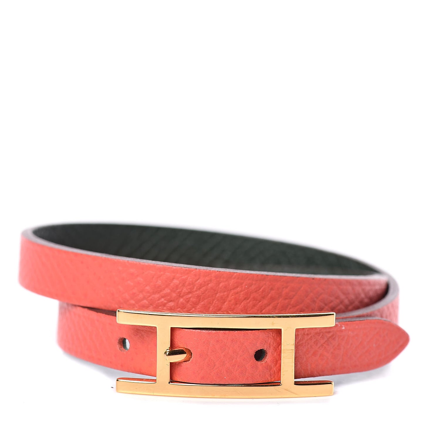 Epsom Behapi Double Tour Bracelet XS Rose Jaipur Vert Anglais