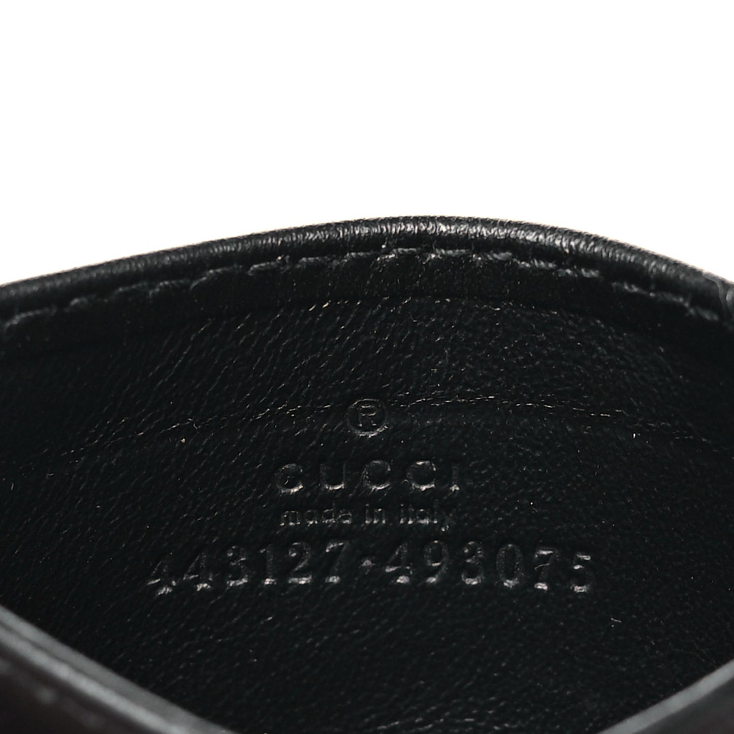 Calfskin Matelasse GG Marmont Card Holder Black