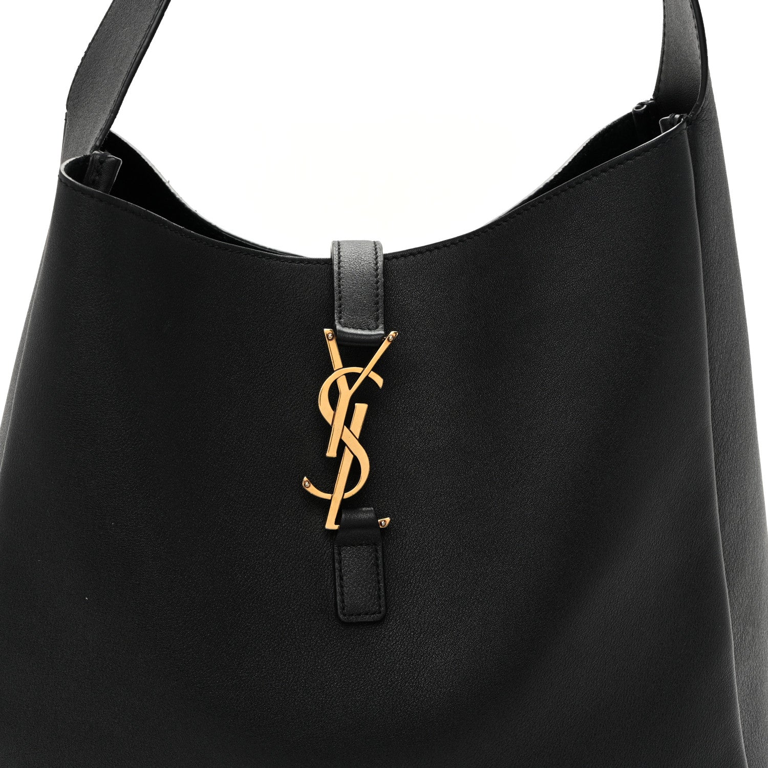 Saint Laurent Smooth Calfskin Large Le 5 A 7 Soft Hobo Black 7 of 9