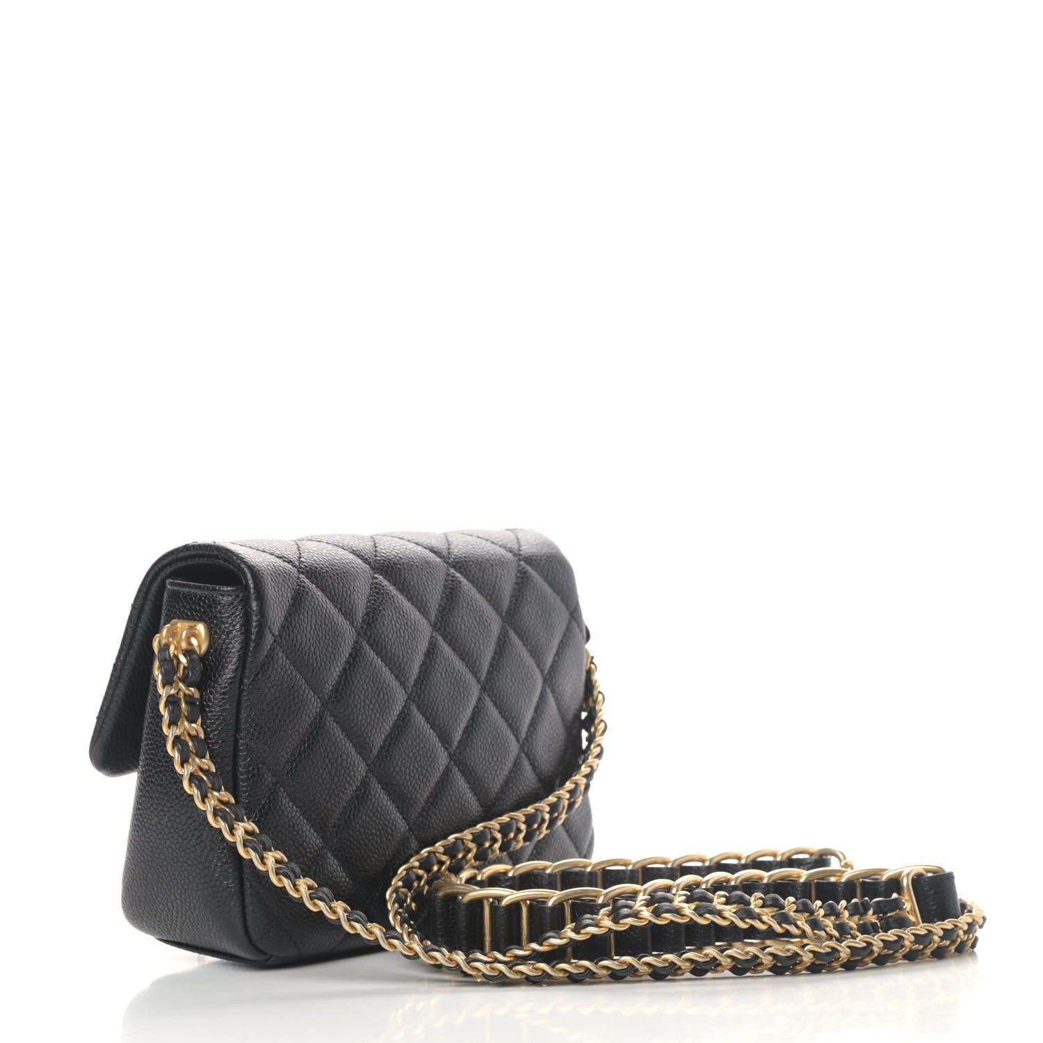 Chanel Caviar Quilted Mini Chain Soul Flap Black 2 of 4