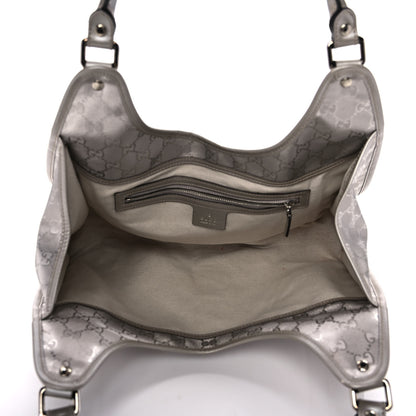 Gucci Imprime Monogram Medium Joy Shoulder Bag Silver 4 of 12