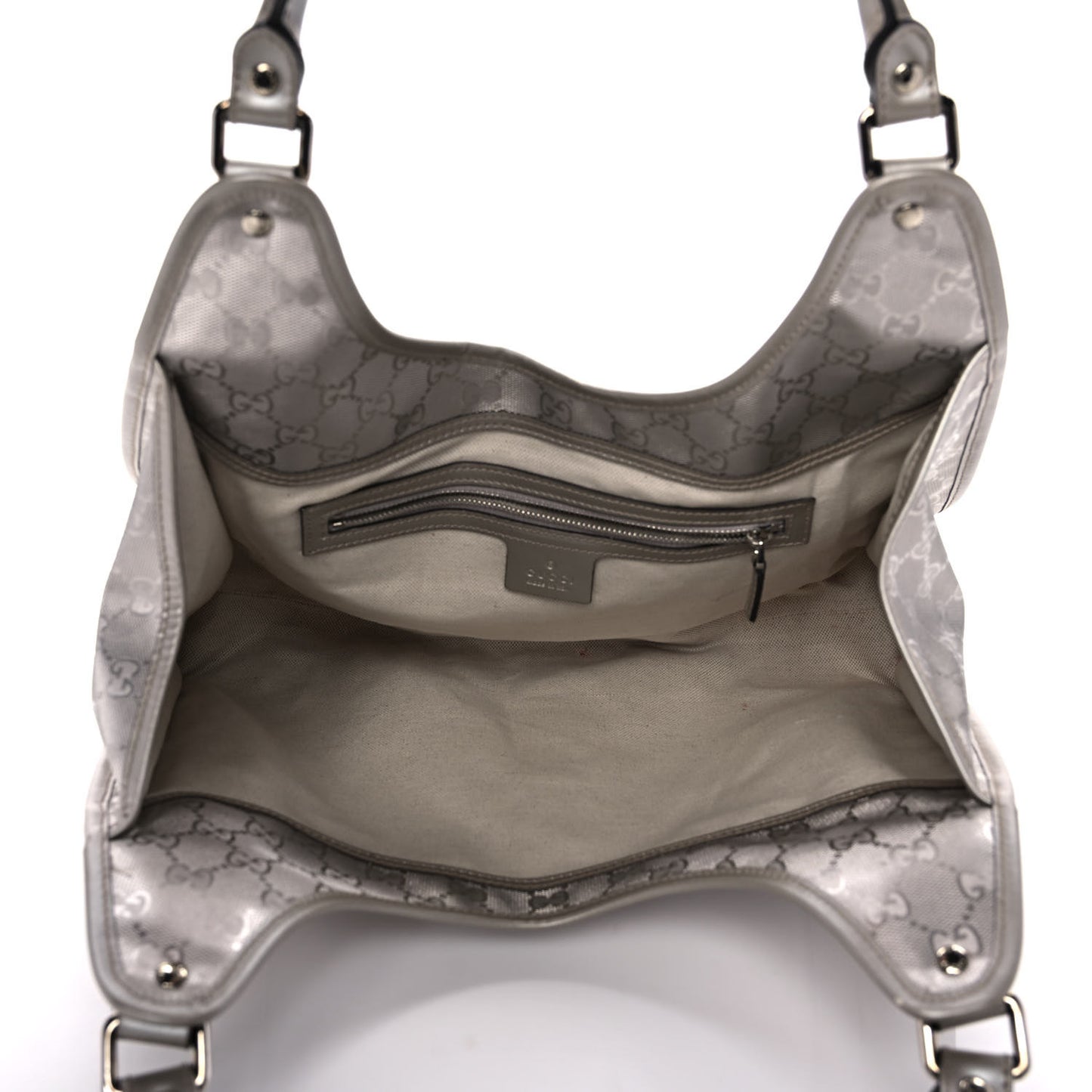 Imprime Monogram Medium Joy Shoulder Bag Silver