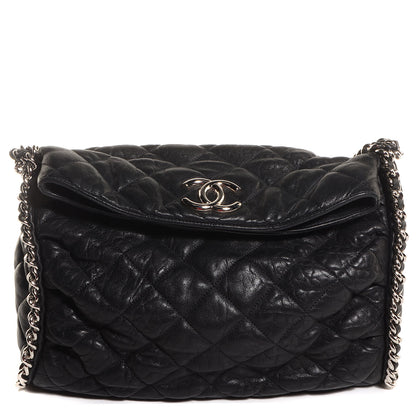 Chanel Crumpled Lambskin Chain Around Hobo Black 1 of 7