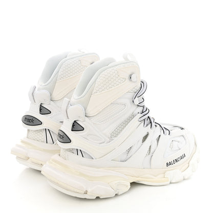 Balenciaga Mesh Nylon Womens Track Hike Sneakers 39 White 4 of 9