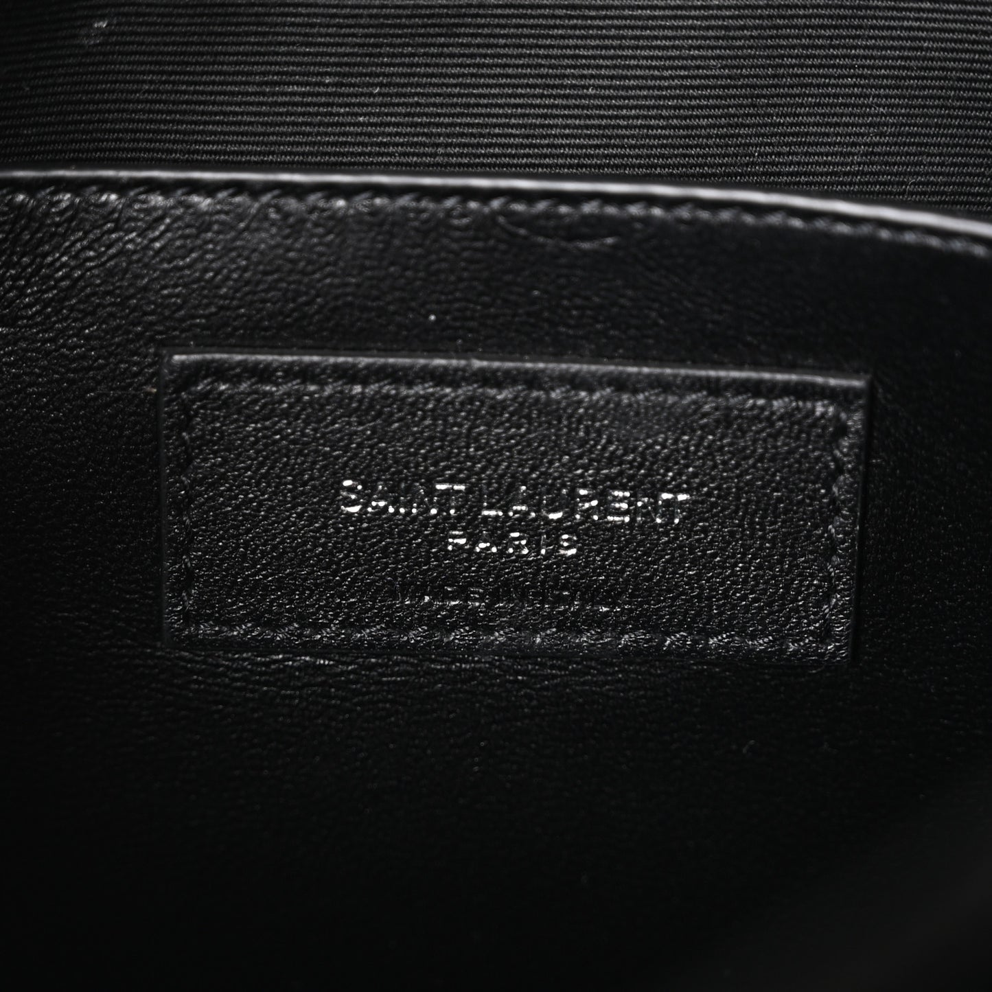 Patent Calfskin Matelasse Monogram Baby Niki Chain Satchel Black
