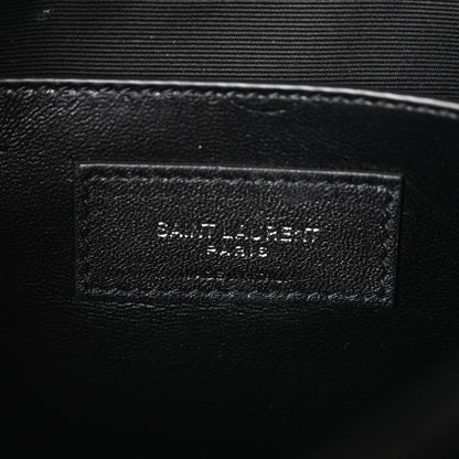 Saint Laurent Patent Calfskin Matelasse Monogram Baby Niki Chain Satchel Black 5 of 9