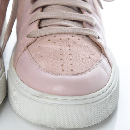 Saint Laurent Suede High Top Sneakers 39.5 Pink 14 of 16