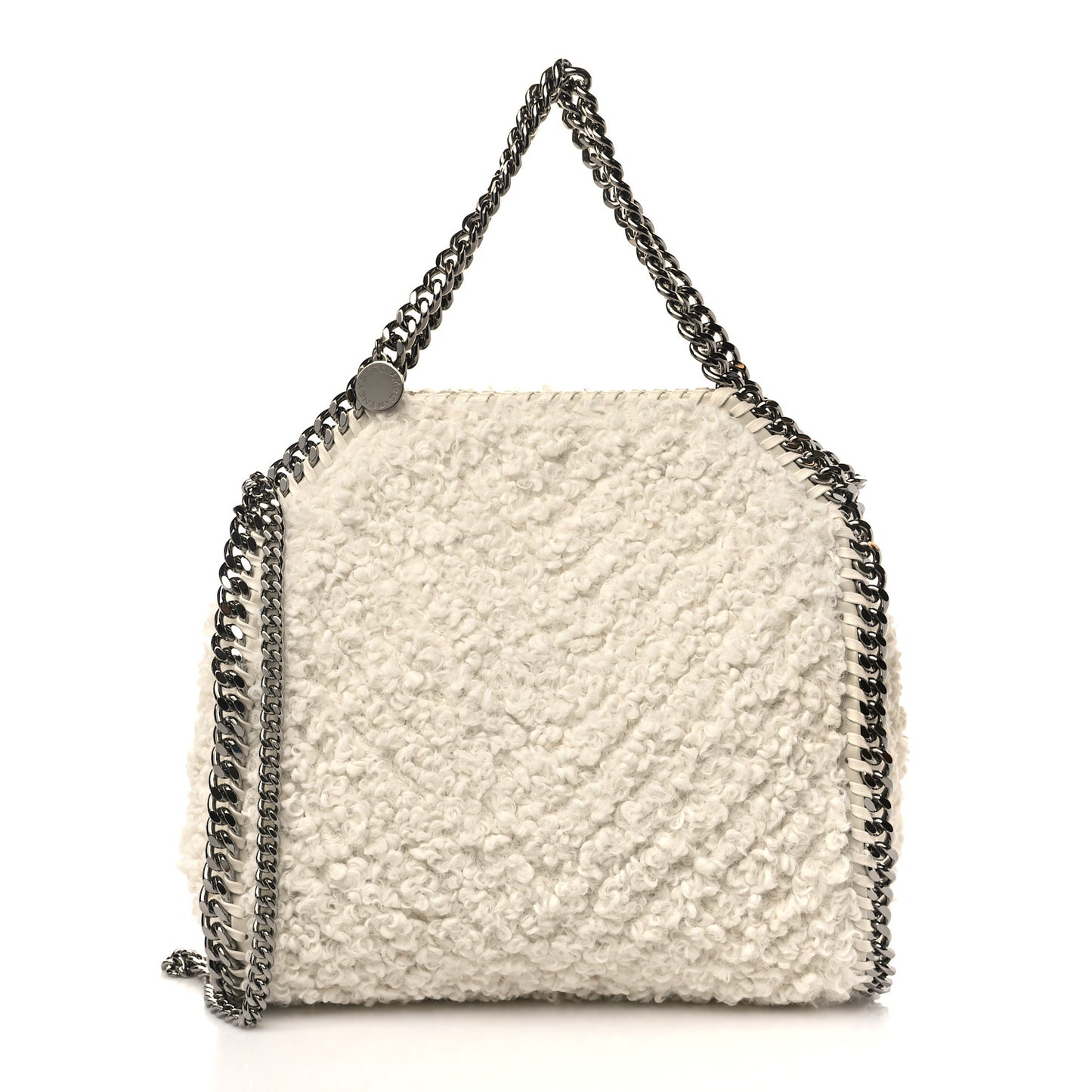 Eco Shearling Mini Falabella Tote Ivory