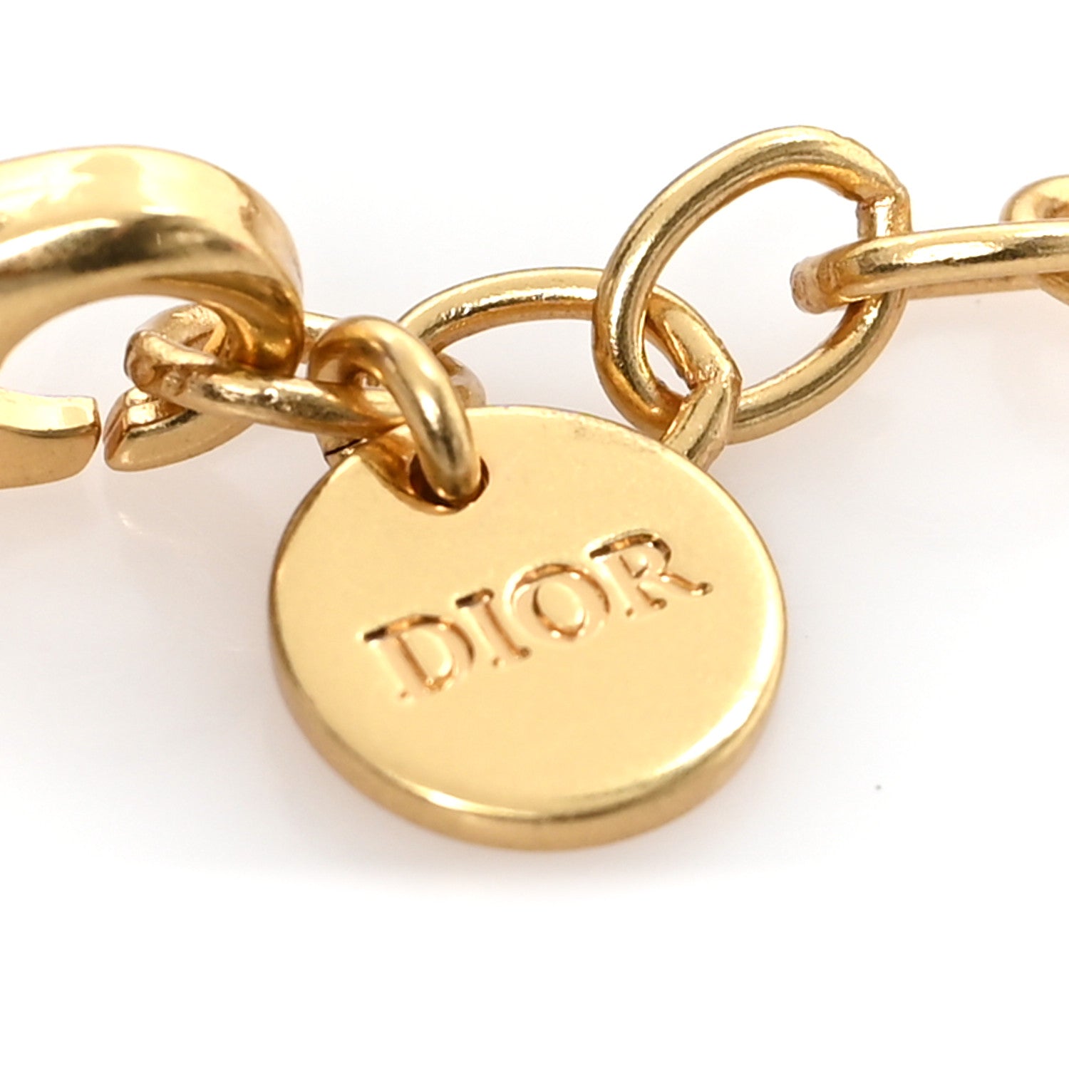 Christian Dior Cord Cabinet Charm Bracelet Ecru Gold 4 of 5
