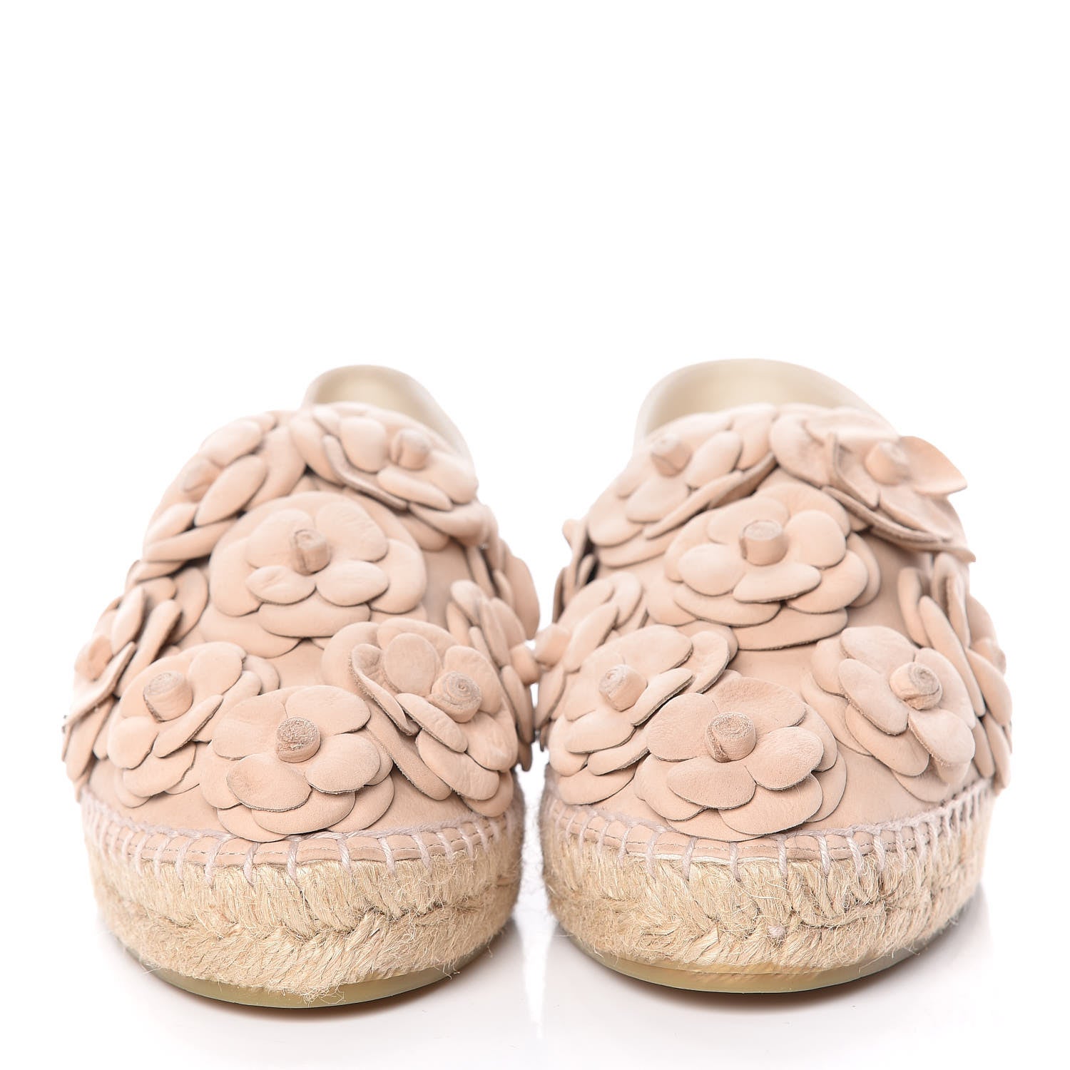 Chanel Suede Camellia CC Espadrilles 39 Pink 2 of 10