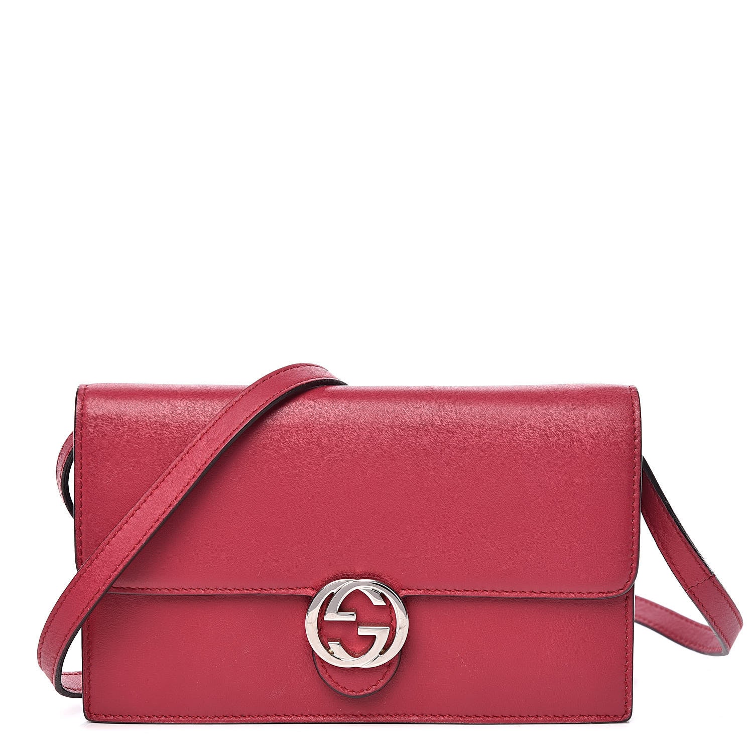 Gucci Calfskin Icon Wallet Red 1 of 20
