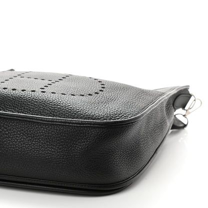 Hermes Taurillon Clemence Evelyne III GM Black 8 of 9