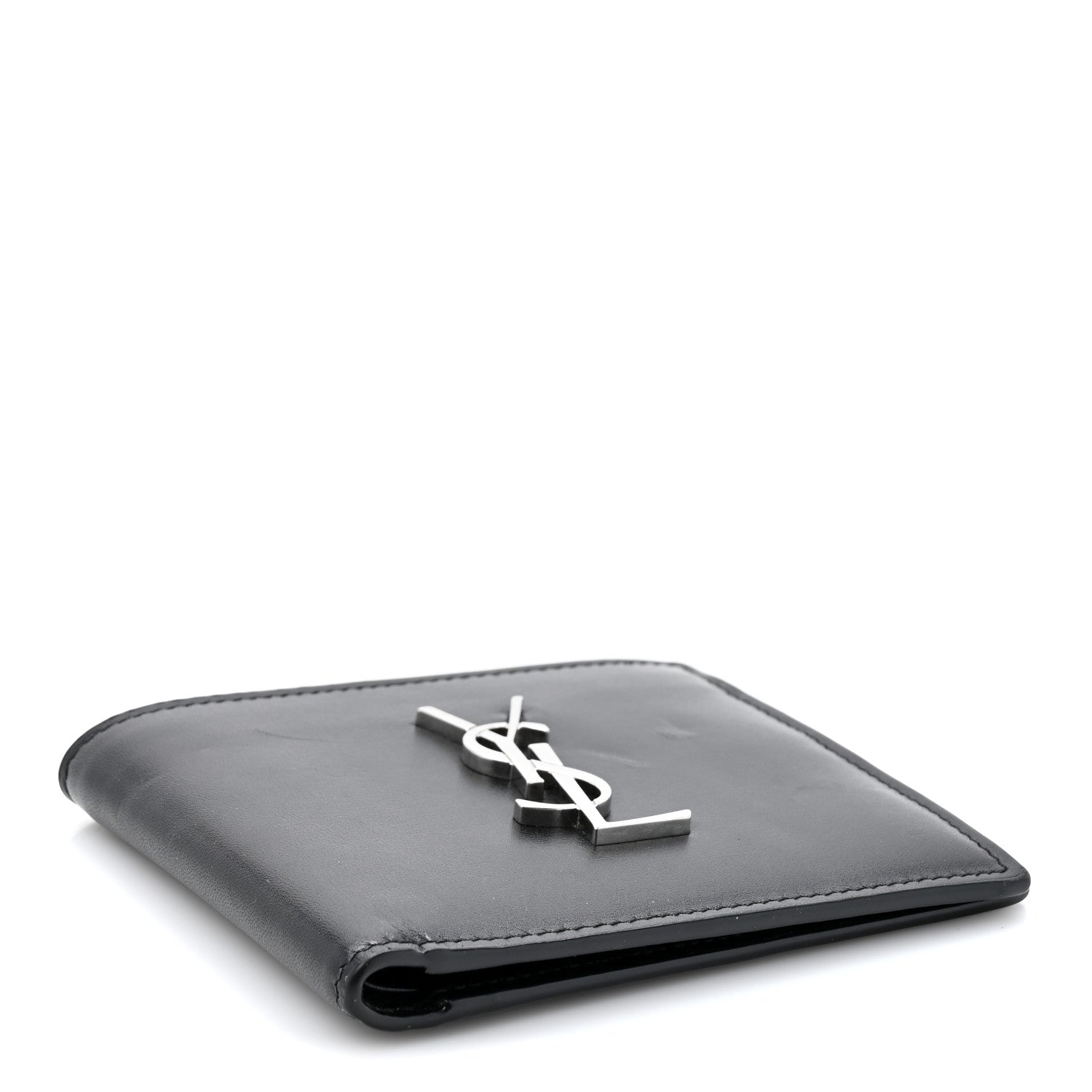 Saint Laurent Smooth Calfskin Monogram East West Wallet Black 4 of 12