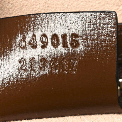 Gucci GG Supreme Monogram Azalea Calfskin Web Large Jackie 1961 Tote Beige Ebony Brown Sugar 7 of 10