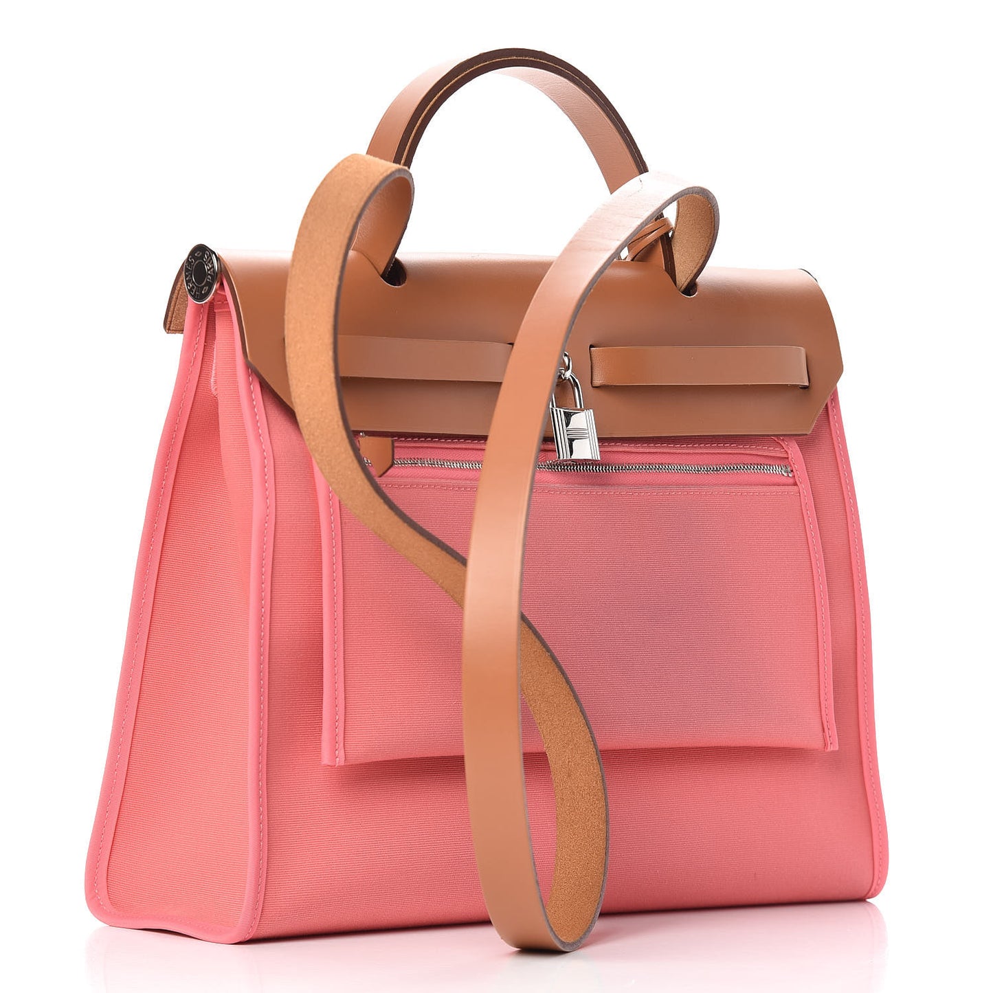 Vache Hunter Toile Herbag Zip 31 PM Rose Azalee Natural