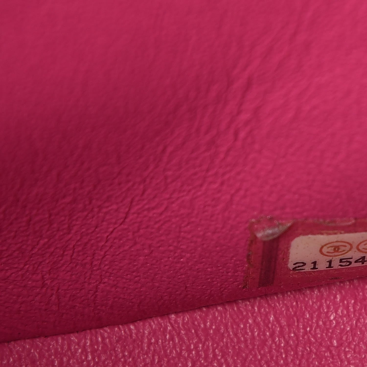 Chanel Lambskin Chevron Quilted Mini Square Flap Fuchsia 7 of 22