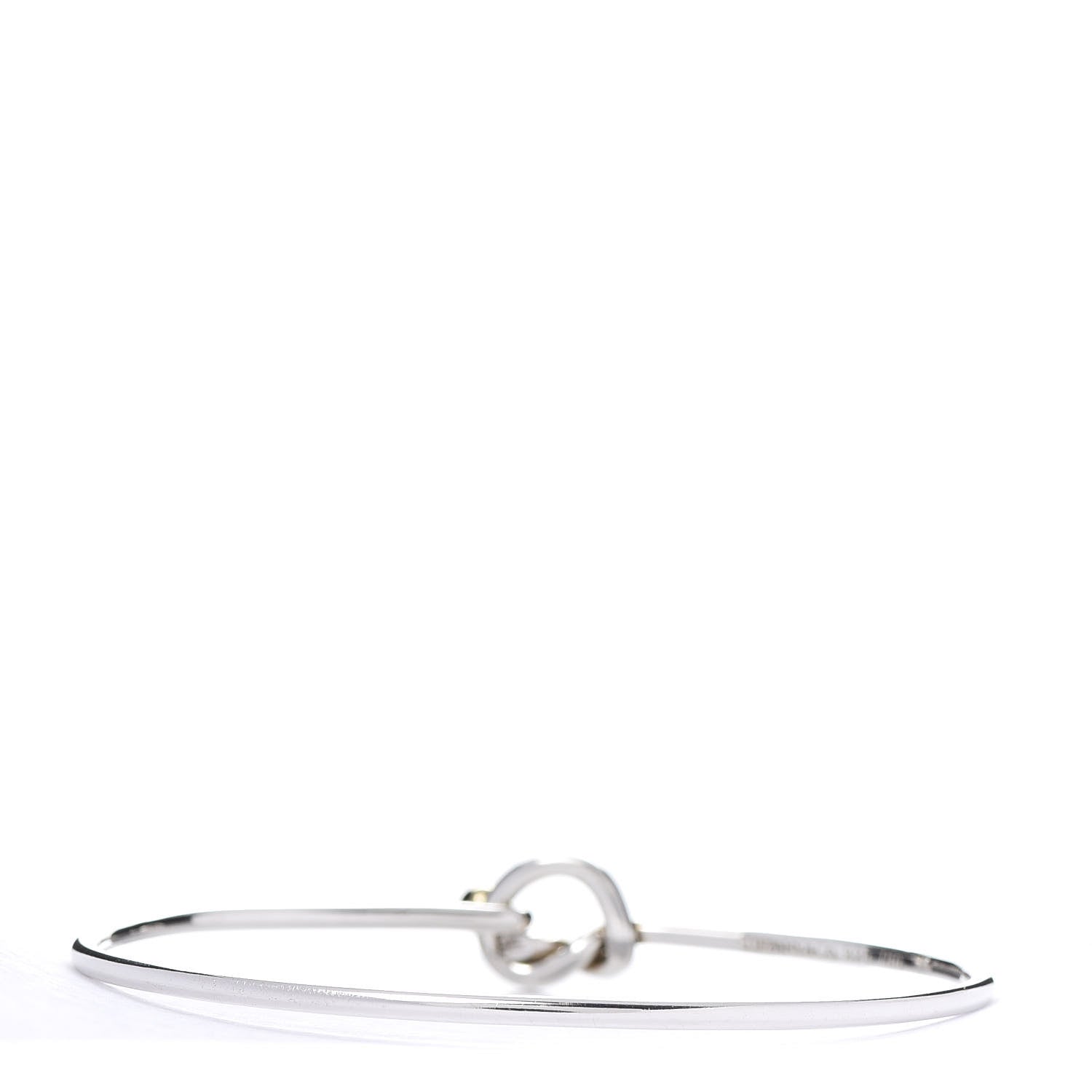 Tiffany Sterling Silver 18K Yellow Gold Knot Bracelet 3 of 5