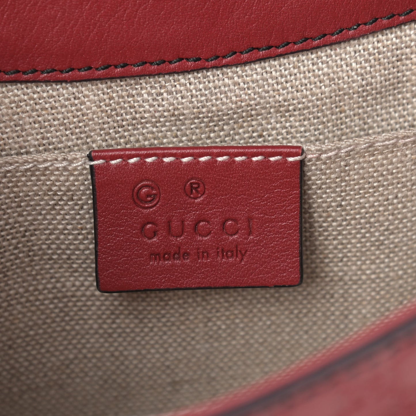 Soft Microguccissima Mini Emily Chain Shoulder Bag Rosso