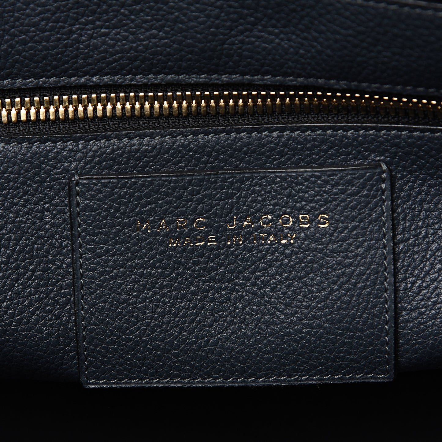 Textured Calfskin Medium Incognito Satchel Navy