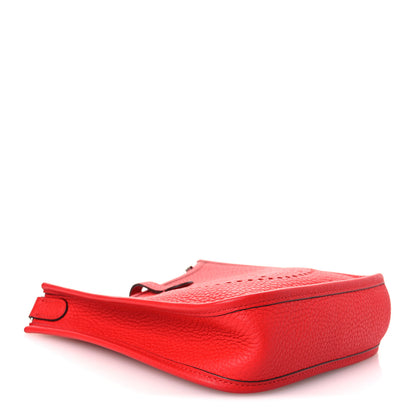 Hermes Taurillon Clemence Evelyne TPM Rouge De Coeur 4 of 10