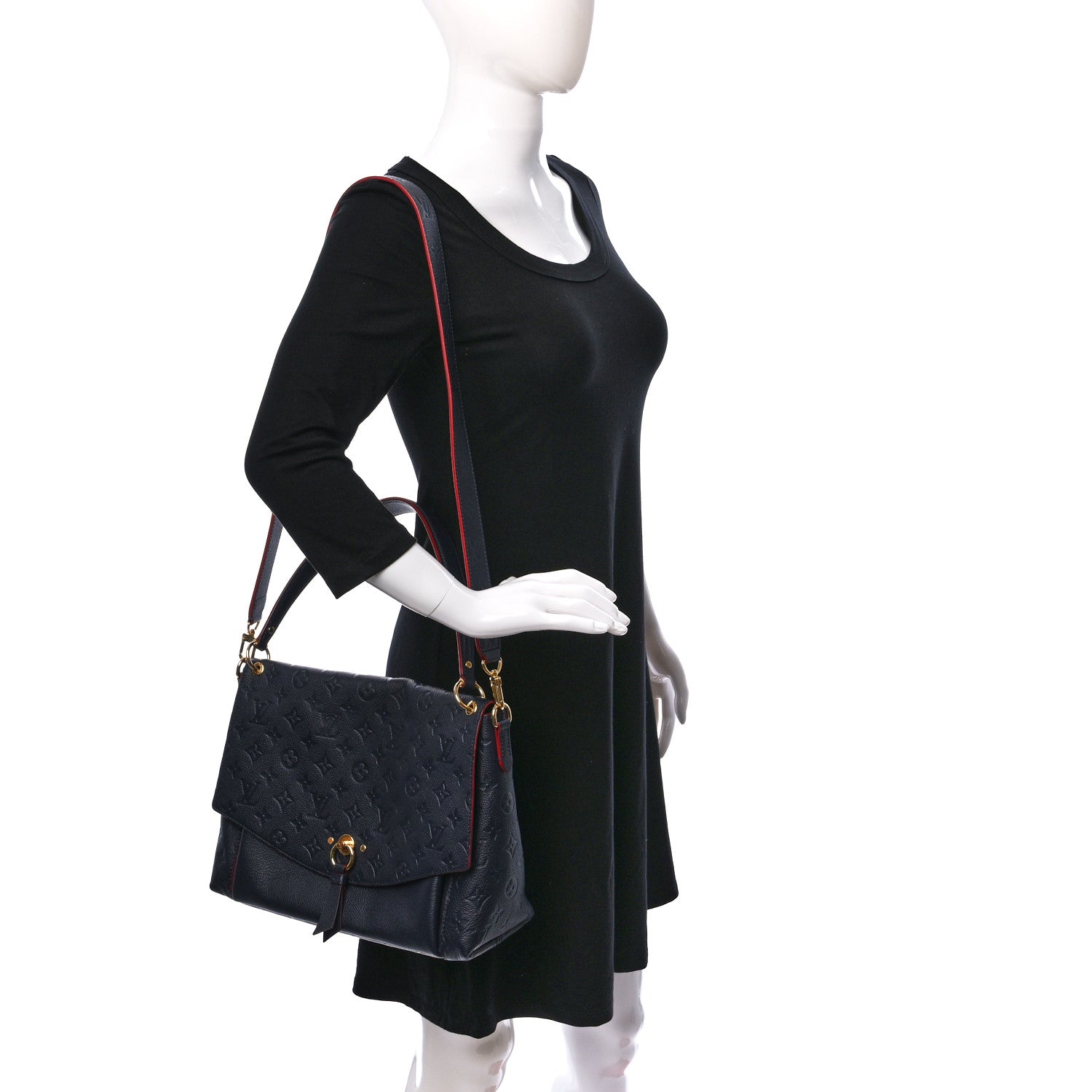 Louis Vuitton Empreinte Blanche MM Marine Rouge 2 of 9