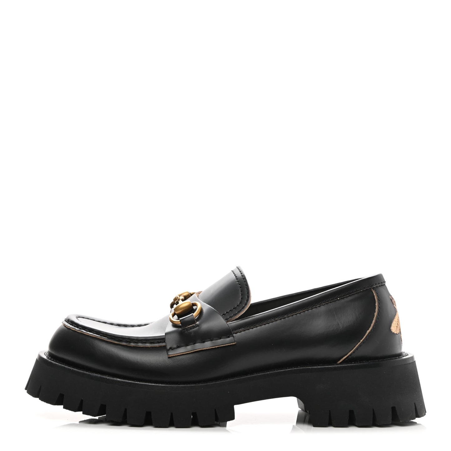 Cordovan Lux Womens Harald Horsebit 25mm Platform Loafers 37 Black