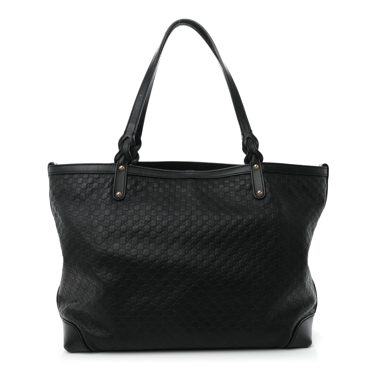 Microguccissima Medium Craft Tote Black