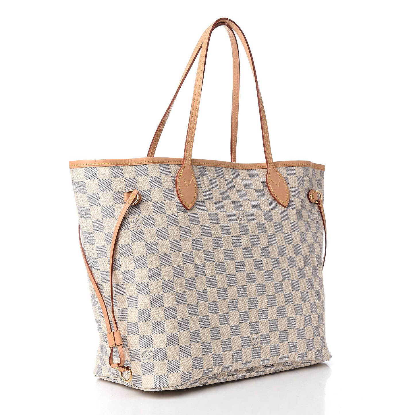 Damier Azur Neo Neverfull MM Rose Ballerine
