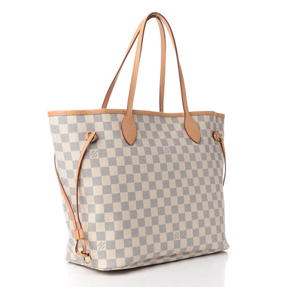 Louis Vuitton Damier Azur Neo Neverfull MM Rose Ballerine 3 of 11