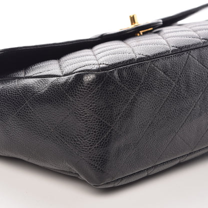 Chanel Caviar Jumbo Single Flap Black 5 of 11
