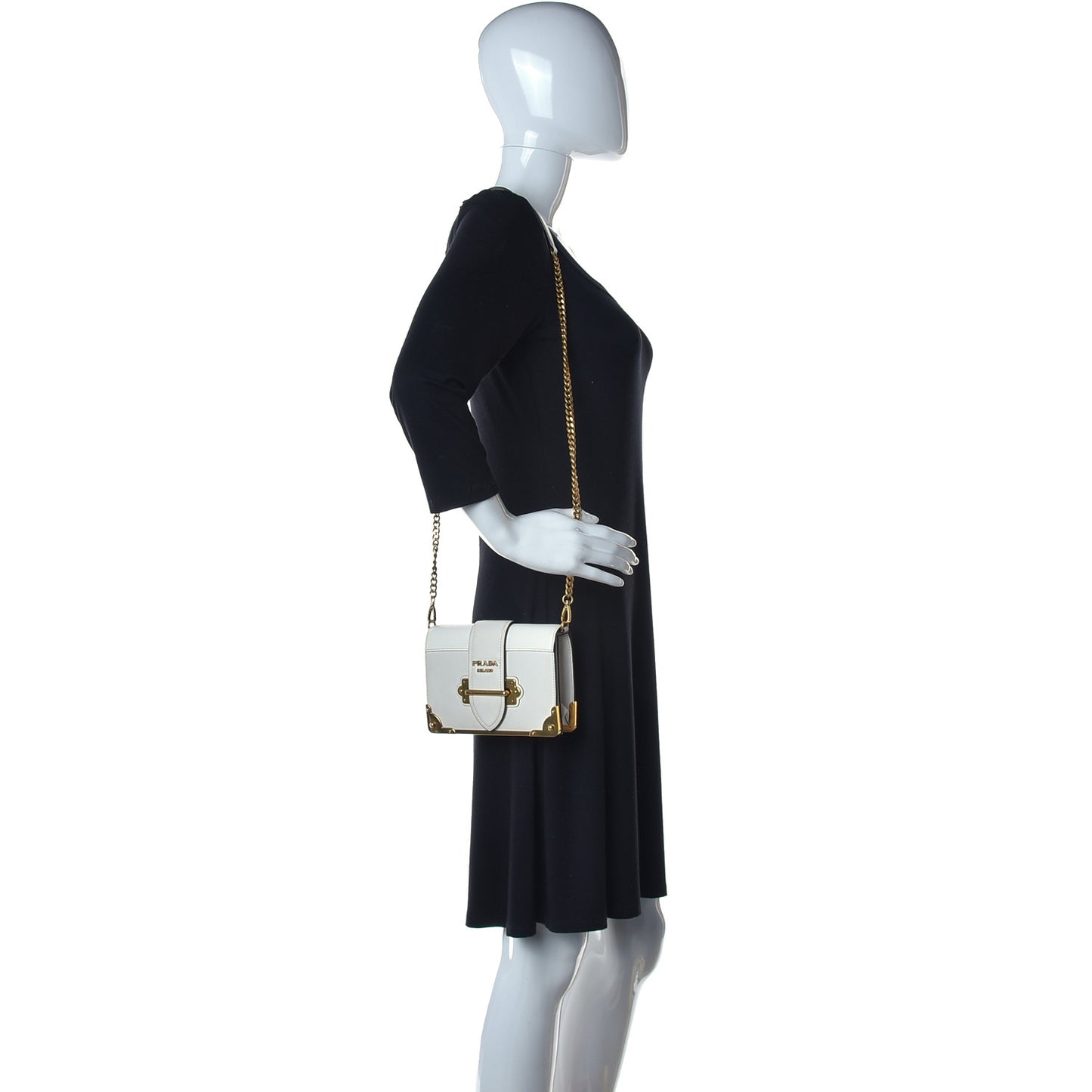 City Calfskin Saffiano Cahier Bag Talco