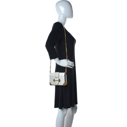 Prada City Calfskin Saffiano Cahier Bag Talco 2 of 14