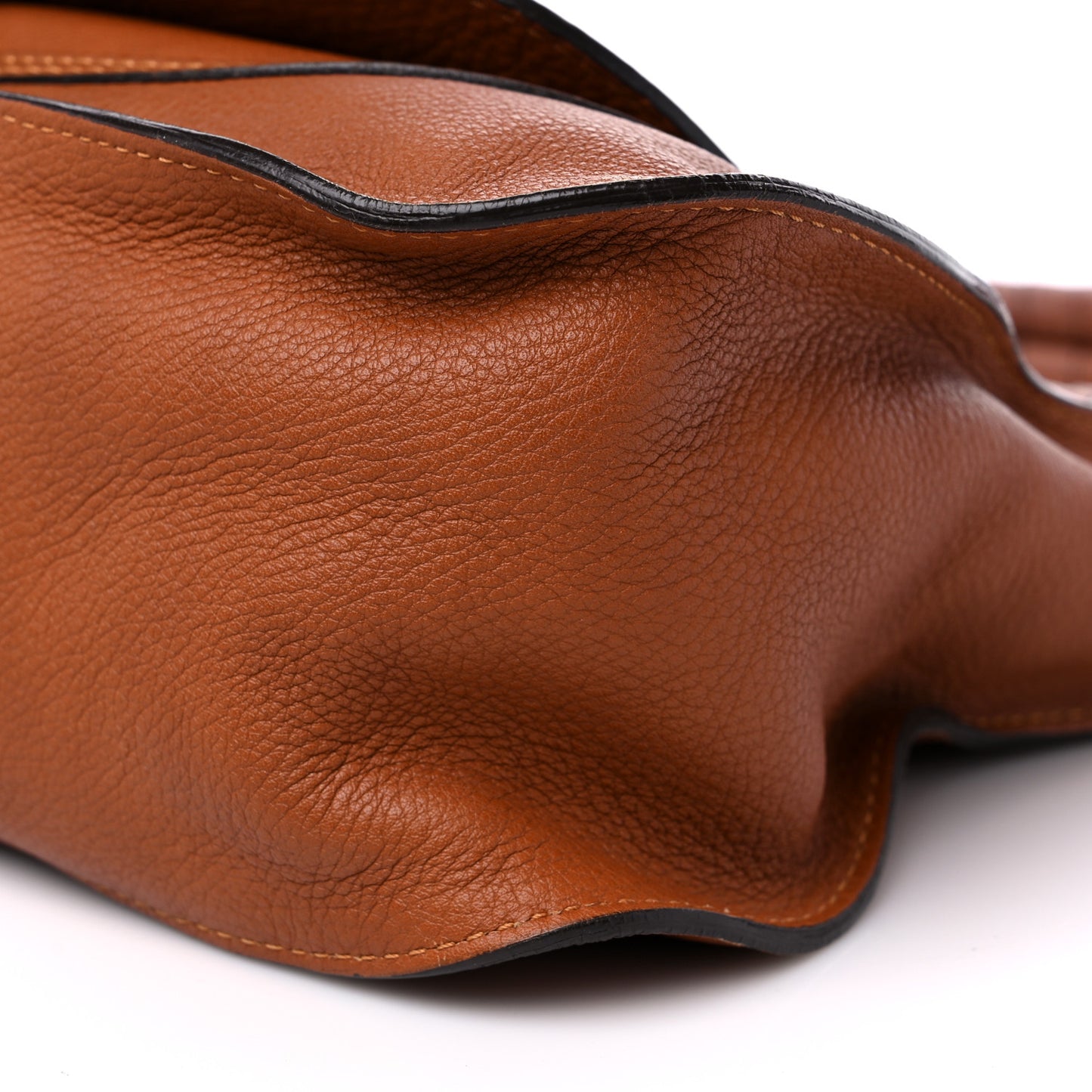 Calfskin Medium Marcie Satchel Tan