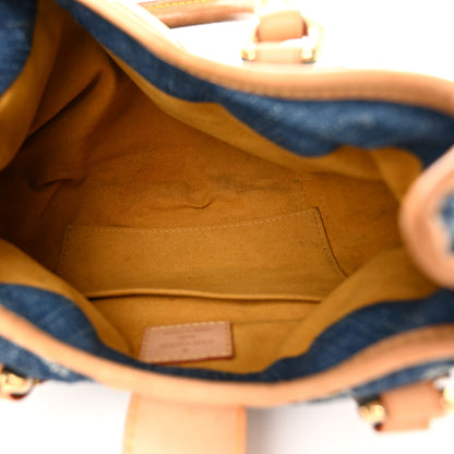 Louis Vuitton Monogram Denim Pleaty Blue 5 of 9