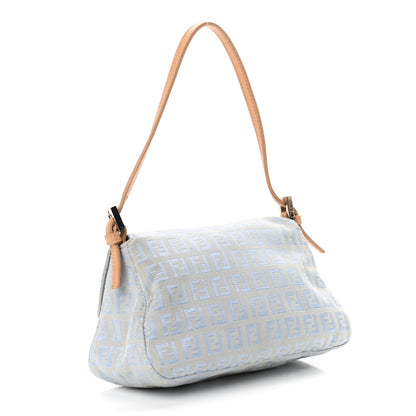 Fendi Zucchino Mini Mama Baguette Blue 3 of 9