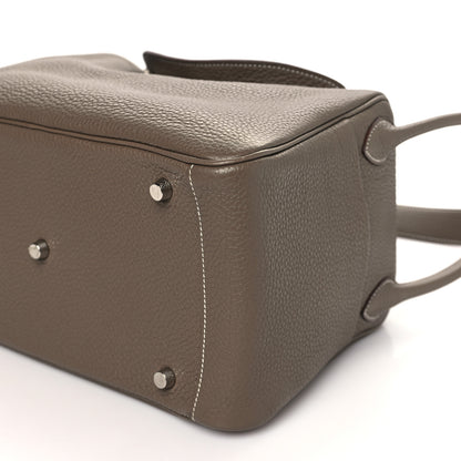 Hermes Taurillon Clemence Lindy 30 Etoupe 10 of 10