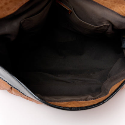 Fendi Nappa Patent Large B Bag Osso Black 5 of 14