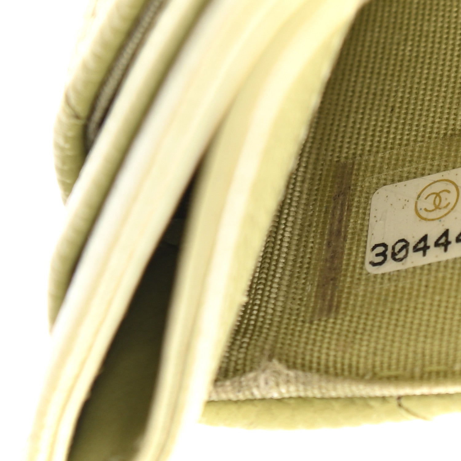 Chanel Caviar Quilted French New Wave Card Holder Light Green 8 of 8