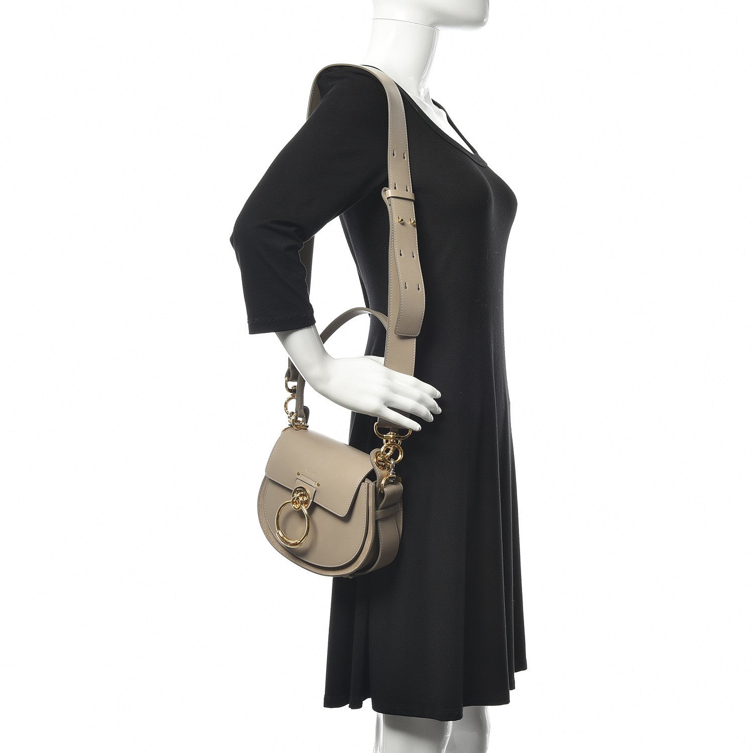 Chloe Calfskin Small Tess Bag Motty Grey 2 of 8